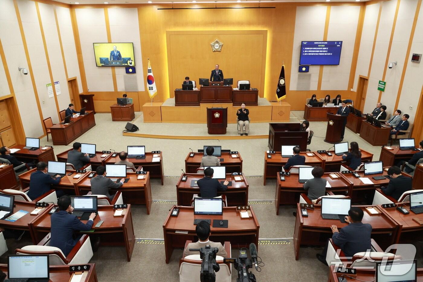  충주시의회 본회의.(시의회 제공. 재판매 및 DB금지)/뉴스1