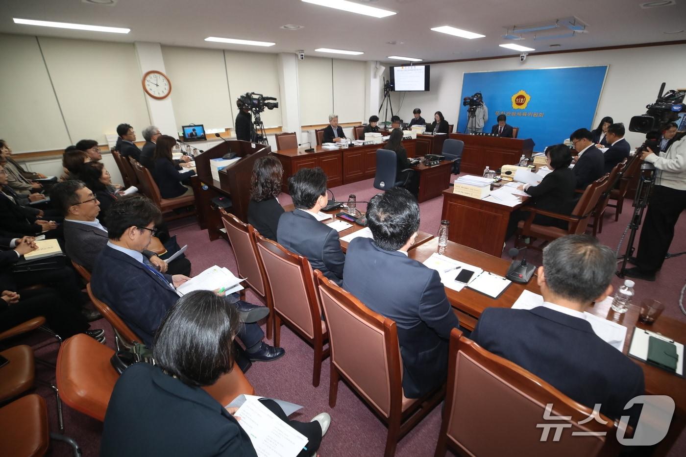 20일 제주특별자치도 문화관광체육위원회 새해 예산안 심사 현장.(제주특별자치도의회 제공, 재판매 및 DB 금지)