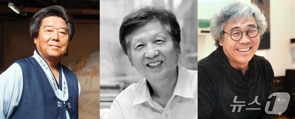 본문 이미지 - &#39;제7회 대동전통문화대상&#39; 수상자로 선정된 이용희 청자장, 정광주 서예가, 김양균 ‘얼쑤’대표&#40;왼쪽부터&#41;&#40;대동문화재단 제공, 재판매 및 DB금지&#41;/뉴스1 