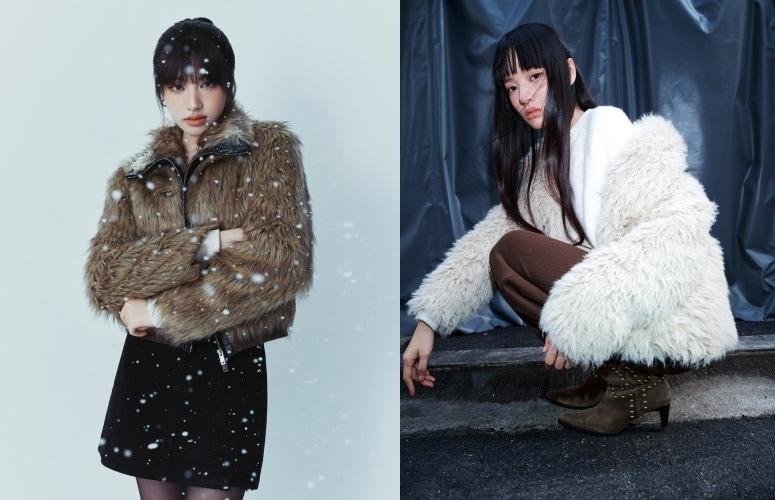 본문 이미지 - 에잇세컨즈 FW컬렉션(왼쪽)과 구호플러스 FW컬렉션(삼성물산 패션 제공)