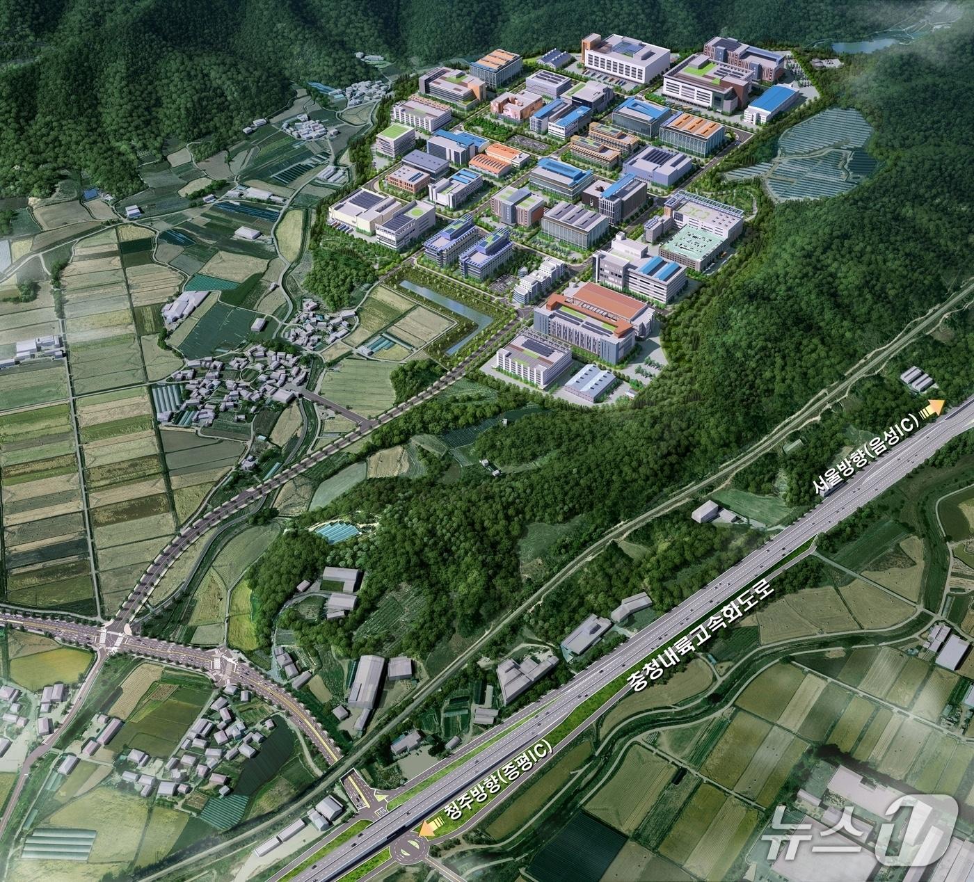 본문 이미지 - 증평3일반산업단지 조감도/뉴스1