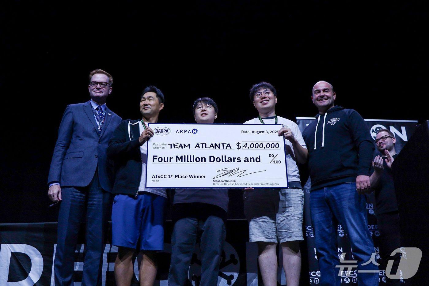 AIxCC에서 우승을 차지한 &#39;팀 애틀란타&#39;&#40;KAIST 제공&#41; /뉴스1