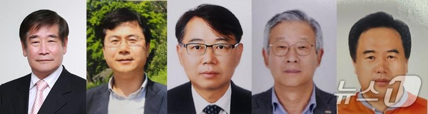 본문 이미지 - 충북도민대상 수상자 임대경·홍상표·강대식·이재진·한효동 씨&#40;왼쪽부터&#41;