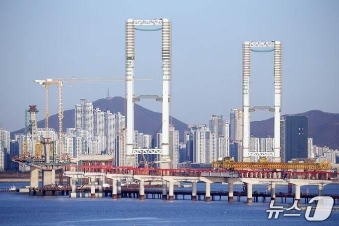 본문 이미지 - 제3연륙교 건설현장 모습(인천시 제공.재판매 및 DB금지)