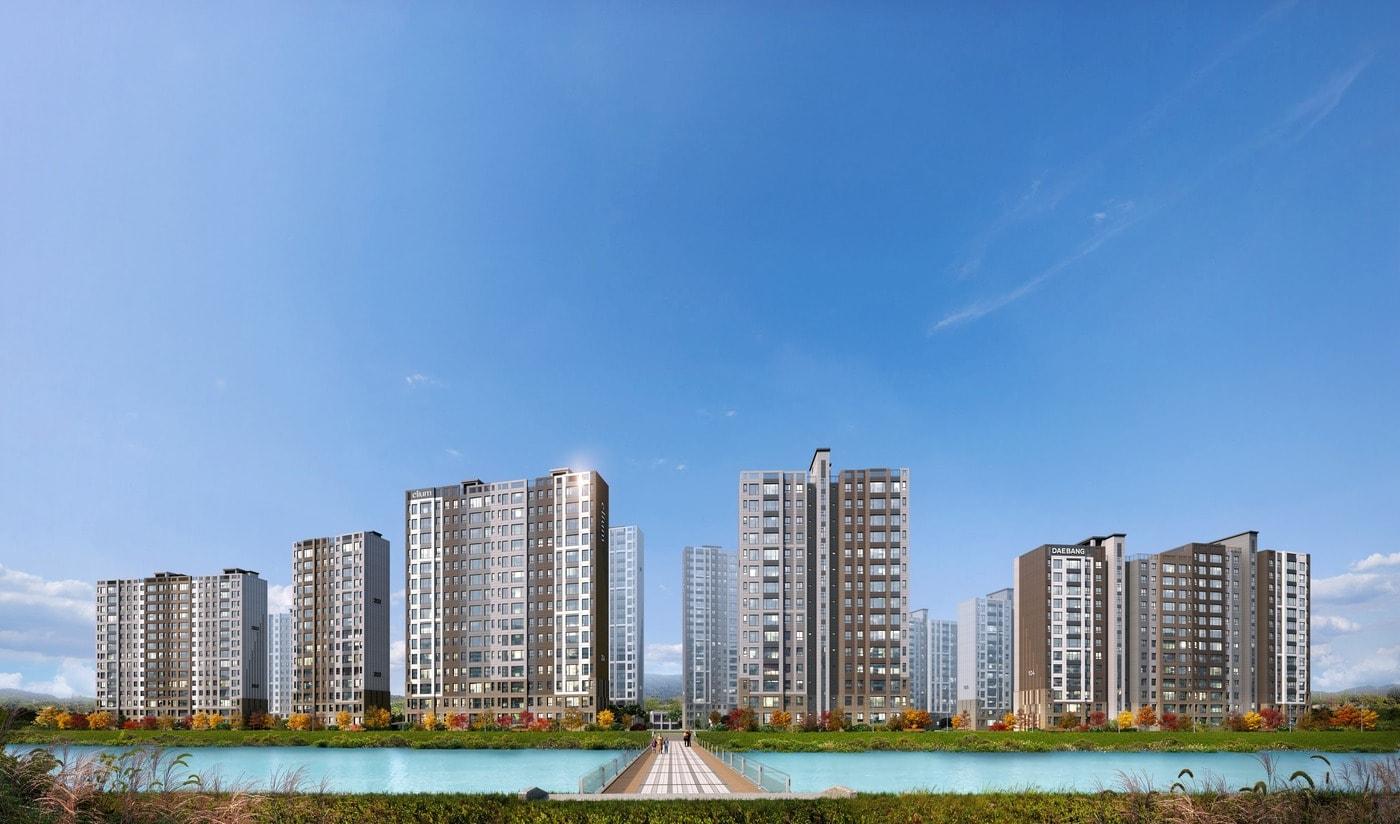  시흥거모지구 대방 엘리움 투시도.&#40;대방산업개발&#41;/뉴스1 ⓒ News1