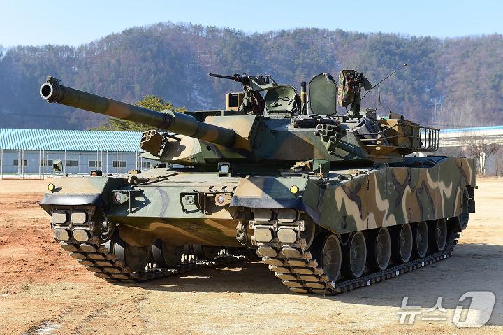 본문 이미지 - K1E1 전차 모습&#40;현대로템 제공&#41;.