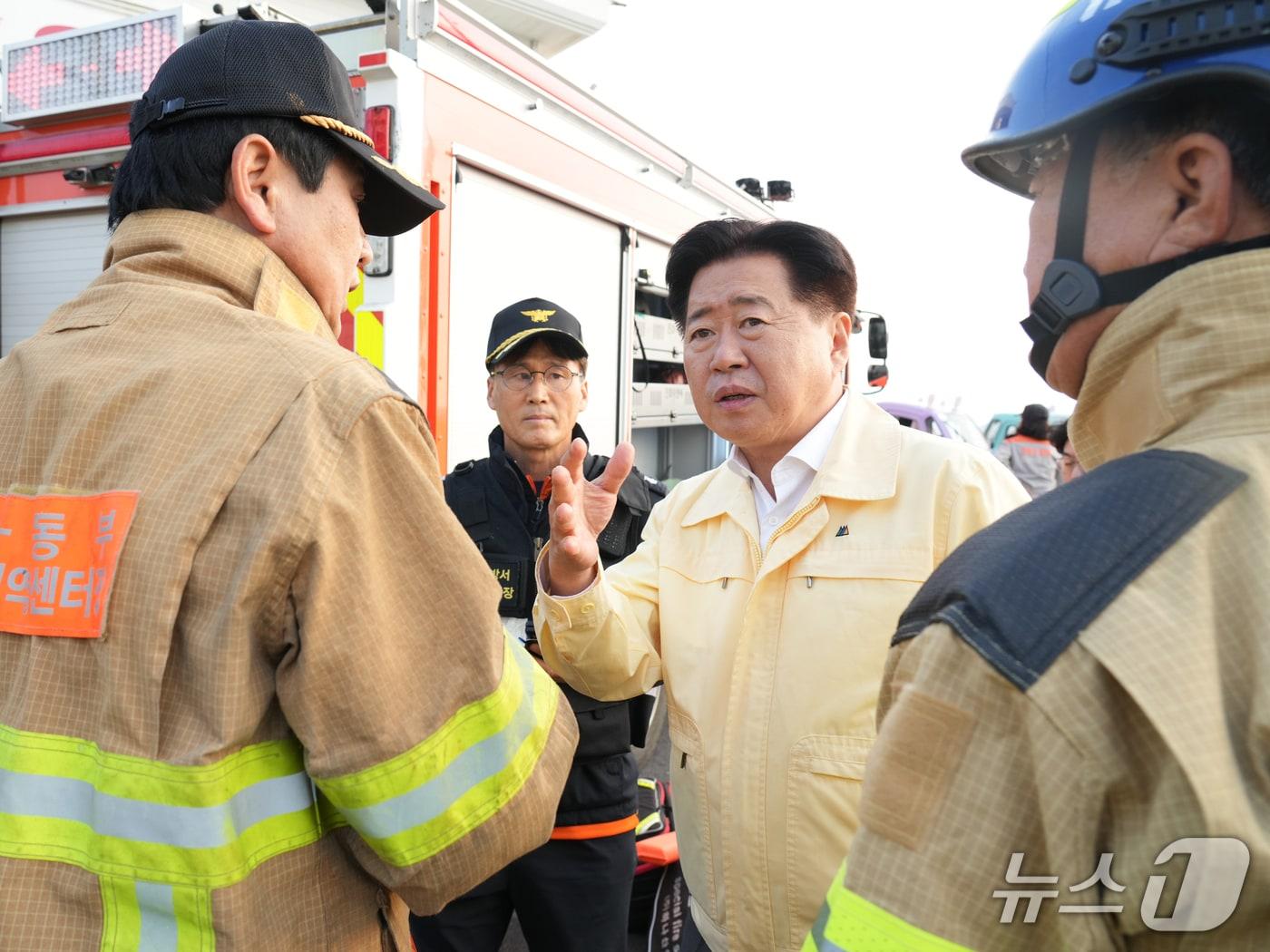 본문 이미지 - 우도 사고 현장 찾은 오영훈 제주도지사(제주도 제공. 재판매 및 DB금지)/뉴스1