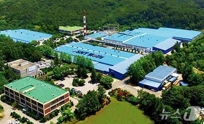 본문 이미지 - 부산 기장군에 있는 SNT홀딩스 자회사 SNT모티브 본사 전경 &#40;SNT모티브 제공. 재판매 및 DB금지&#41;