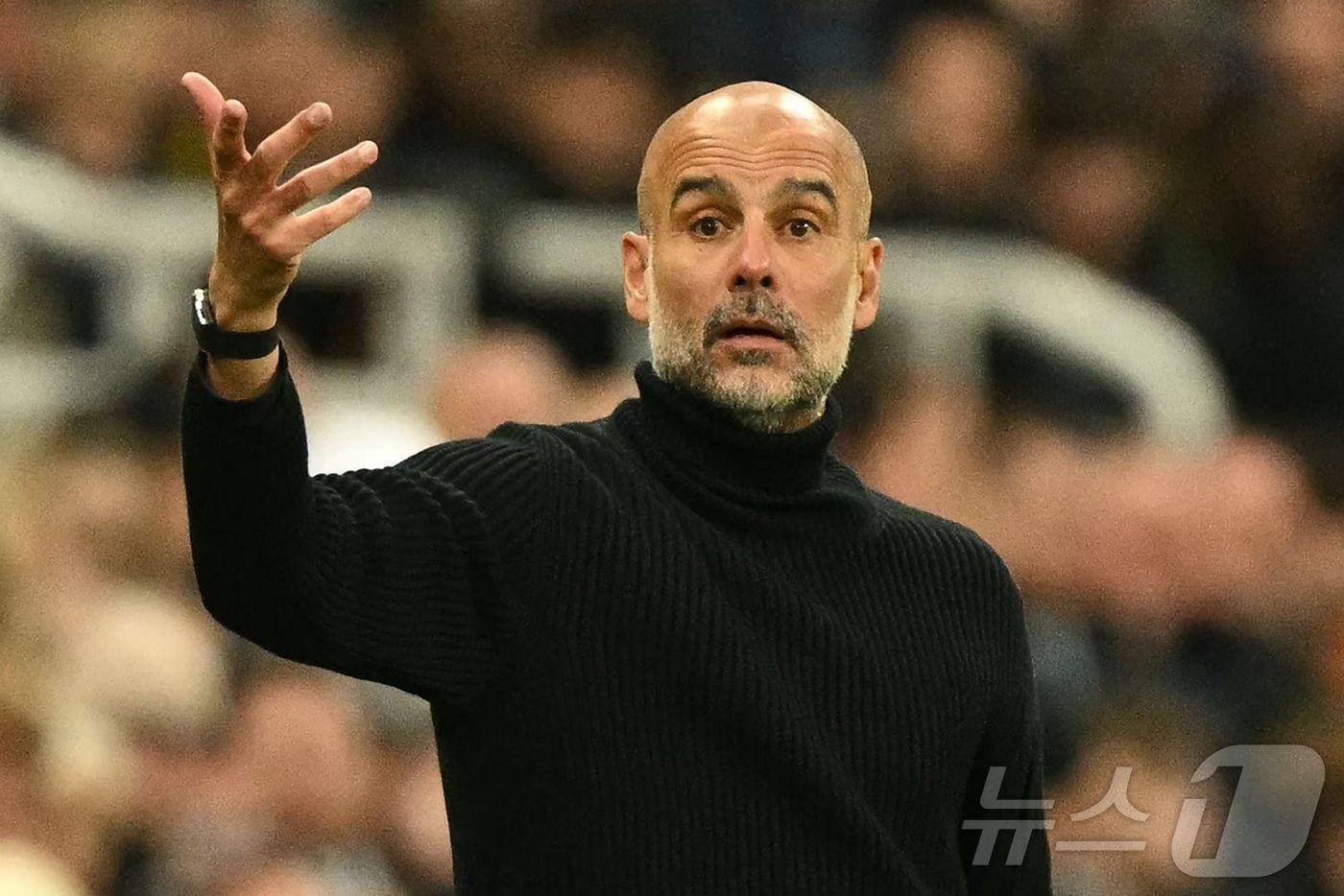 맨체스터 시티의 펩 과르디올라 감독. ⓒ AFP=뉴스1