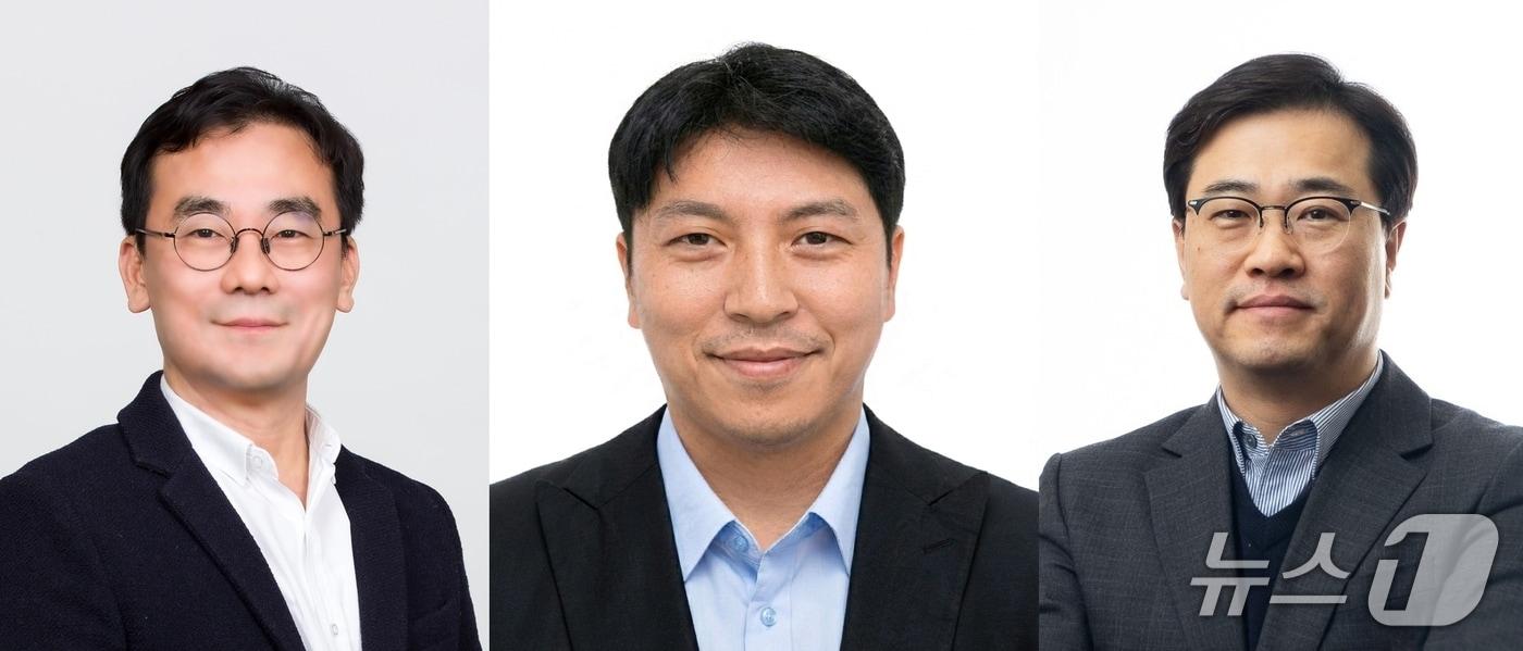  삼성SDI는 25일 부사장 3명 등 8명을 승진시키는 '2026년 정기 임원인사'를 실시했다. 사진 왼쪽부터 삼성SDI 중대형사업부 극판센터장 김기준 부사장, 소형사업부 파우치개발팀장 이종훈 부사장, 경영진단팀장 정현 부사장.(삼성SDI 제공)