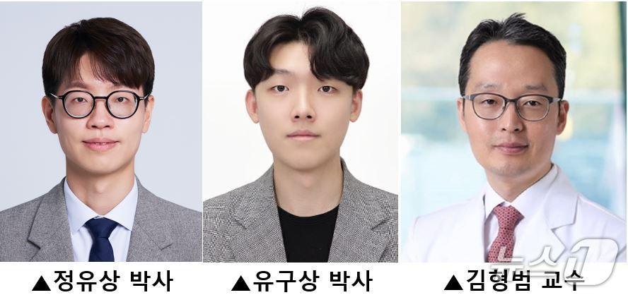 본문 이미지 - 연세대 의대 약리학교실 김형범 교수와 정유상, 유구상 박사 연구팀은 프라임 편집 기술을 이용해 만성골수성백혈병 세포에서 ABL1 유전자 변이에 따른 항암제 내성 패턴을 모두 확인했다고 25일 밝혔다.(연세대 의과대학 제공)