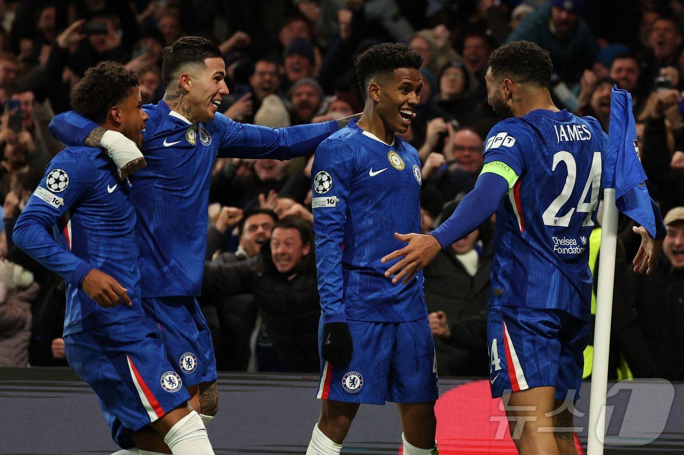 UCL에서 바르셀롸를 완파한 첼시.  ⓒ AFP=뉴스1