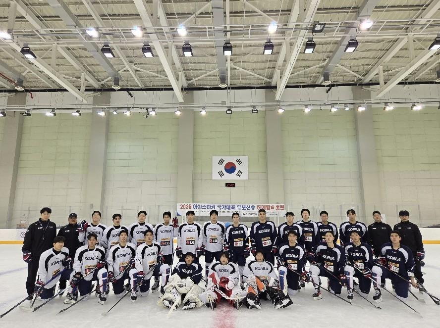 본문 이미지 - 2025 아이스하키 국가대표 후보선수 하계 합숙훈련.(대한아이스하키협회 제공)