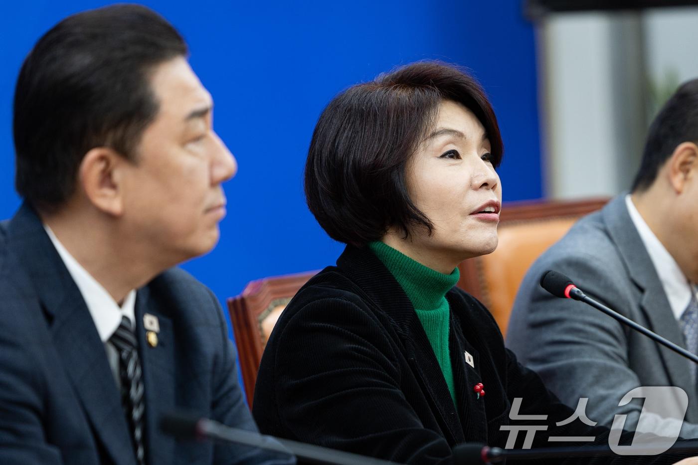 한정애 더불어민주당 정책위의장. ⓒ News1 유승관 기자