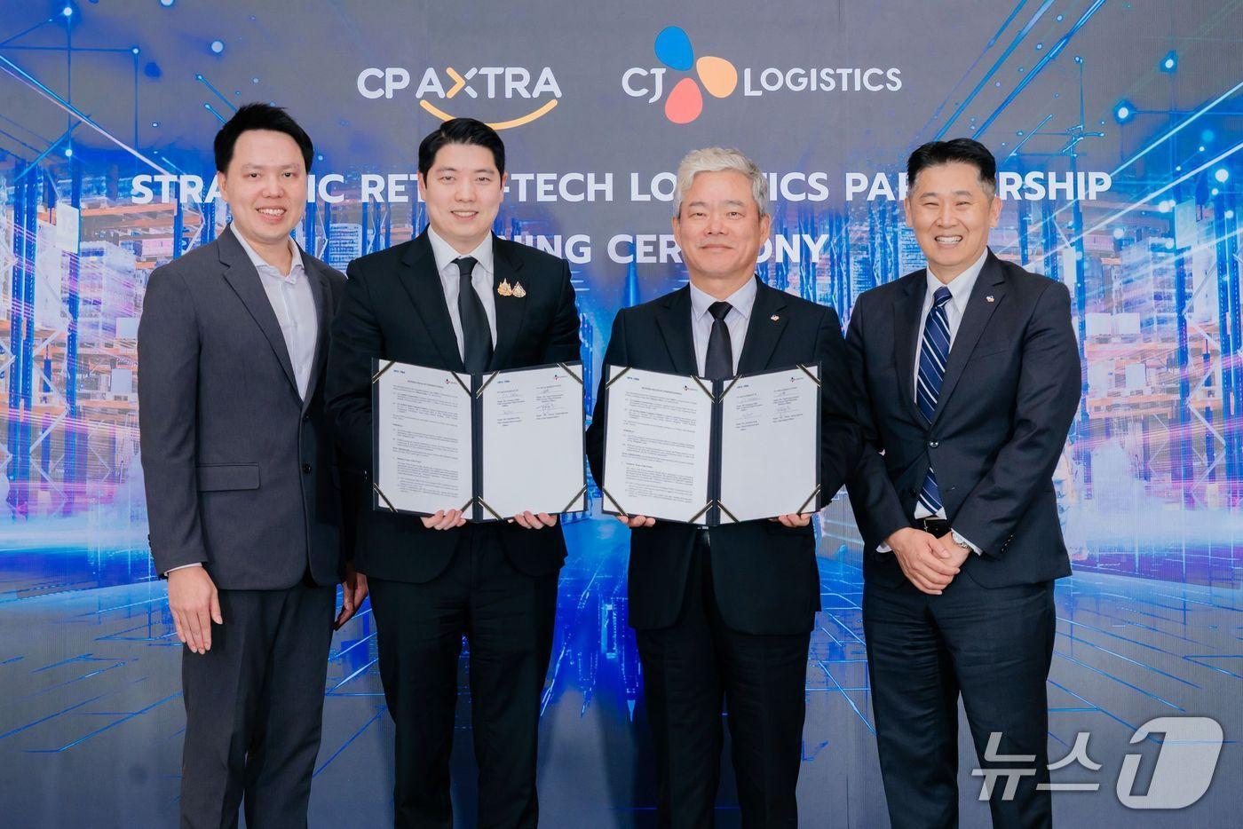 CJ대한통운-CP 엑스트라 MOU 모습 &#40;CJ대한통운 제공&#41;