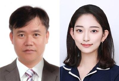 본문 이미지 - 스포츠조선 노주환 기자(왼쪽)와 연합뉴스 설하은 기자. (한국체육기자연맹 제공)