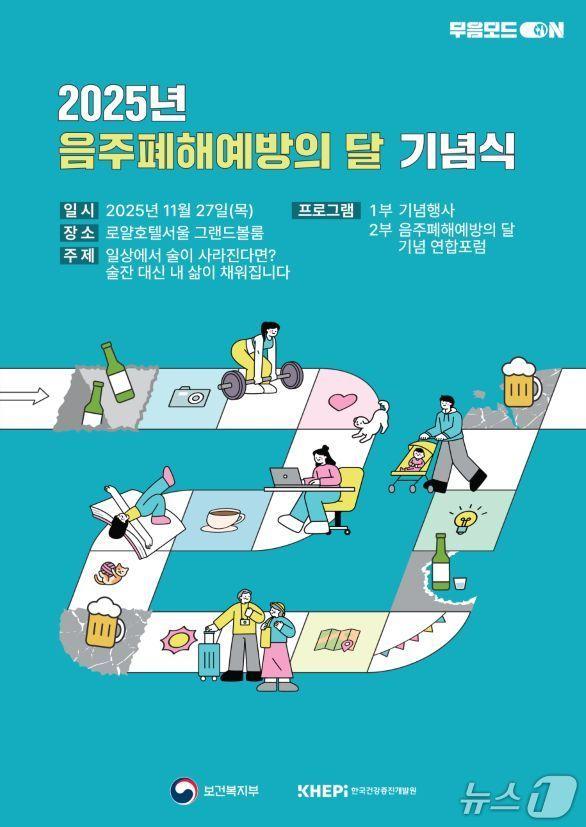 본문 이미지 - 2025년 음주폐해예방의 달 기념식 포스터(보건복지부 제공)