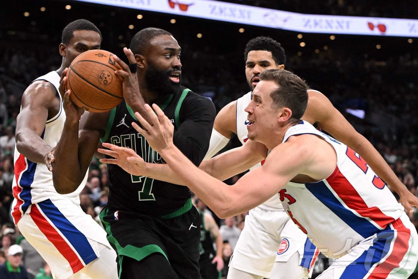 미국프로농구&#40;NBA&#41; 보스턴 셀틱스가 디트로이트 피스톤스의 14연승을 저지했다. ⓒ AFP=뉴스1