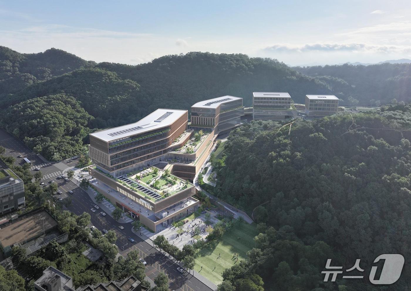 본문 이미지 - 대전의료원 설계 당선작 조감도 (대전시 제공) / 뉴스1