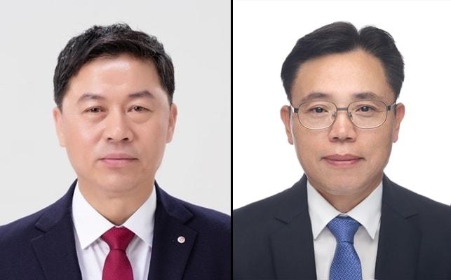 본문 이미지 - 류재철 LG전자 신임 CEO&#40;왼쪽&#41;과 김봉춘 LG화학 신임 CEO&#40;LG 제공&#41;. ⓒ 뉴스1