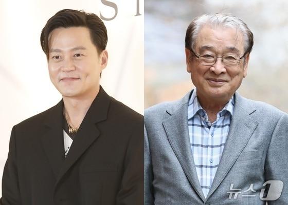 본문 이미지 - 배우 이서진(왼쪽), 故 이순재 ⓒ 뉴스1 DB