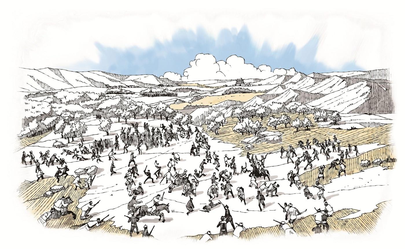 13도창의군 서울 진격전 펜일러스트&#40;독립기념관 제공&#41;