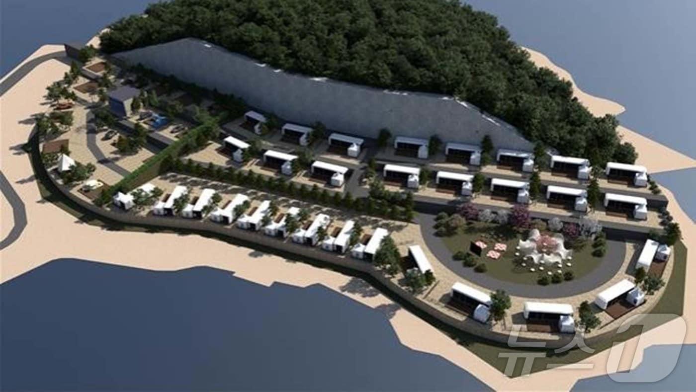 본문 이미지 - 전남 장흥 회진면에 들어서는 해양레저단지 조감도.