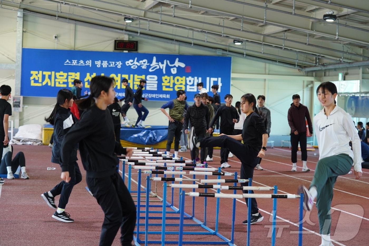 해남 스포츠마케팅 실내육상트레이닝장&#40;해남군 제공. 재판매 및 DB금지&#41; /뉴스1 
