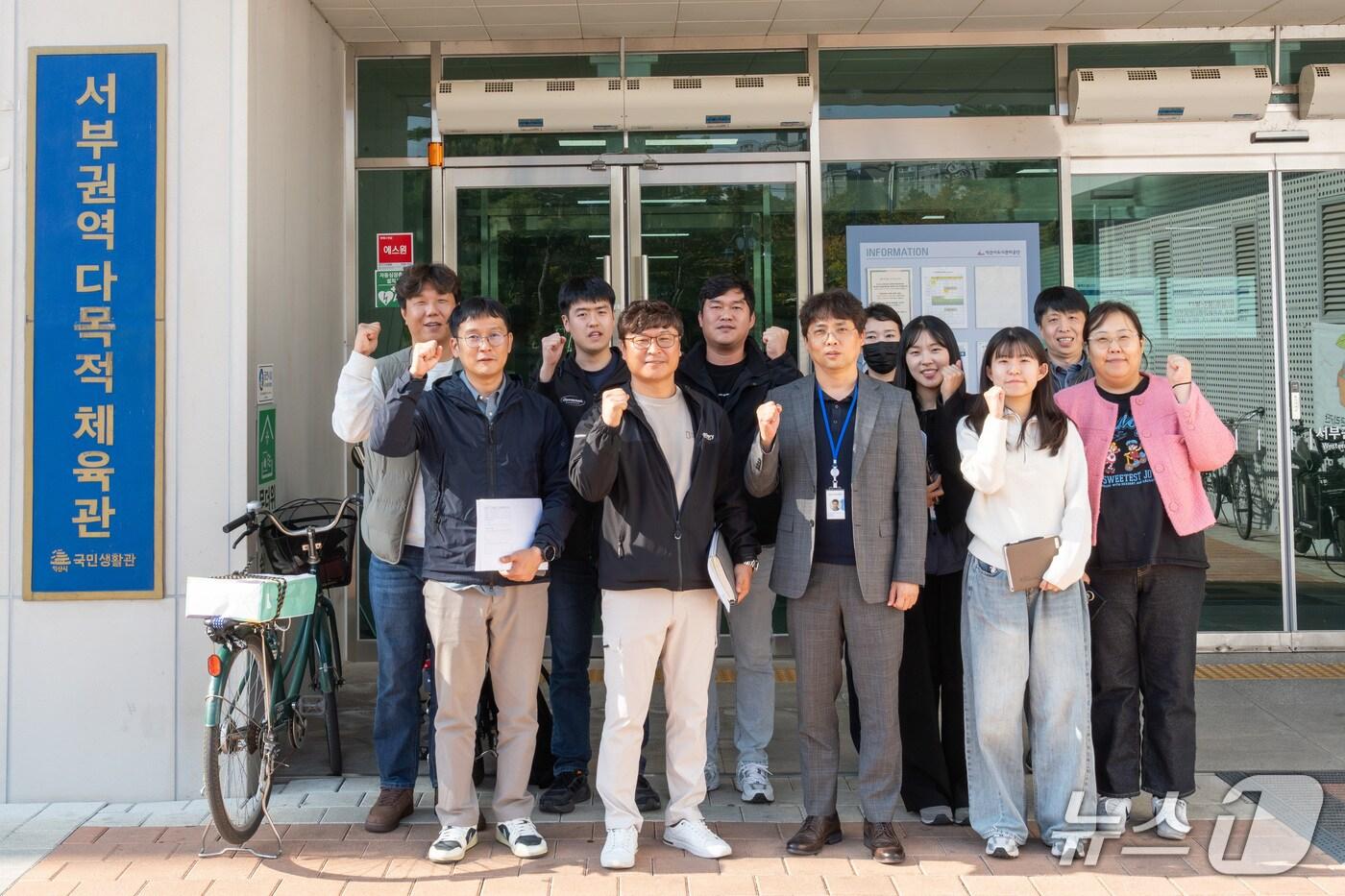 전북 익산시도시관리공단과 여수시도시관리공단이 체육시설을 교차 점검하며 협력체계를 구축했다.&#40;익산시도시관리공단 제공. 재판매 및 DB 금지&#41;