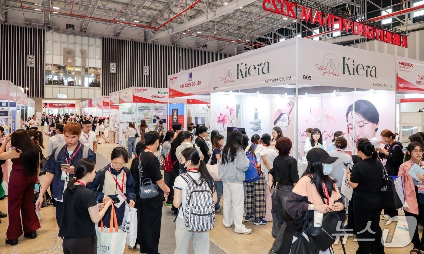 ‘2025 K-뷰티엑스포 베트남 & 사이공뷰티쇼’가 열린 베트남 호치민 SECC 행사장. &#40;킨텍스 제공, 재판매 및 DB금지&#41;