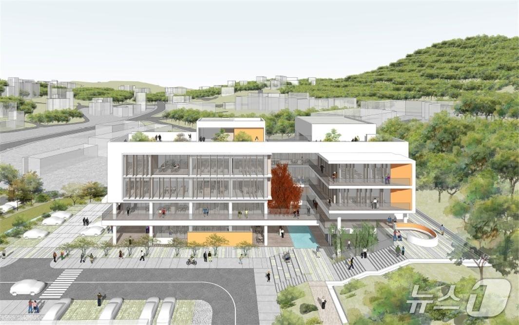 본문 이미지 - 울주군 근로자복지회관 건축 설계공모 당선작 '파노라스케이프'. (울주군 제공. 재판매 및 DB 금지) /뉴스1
