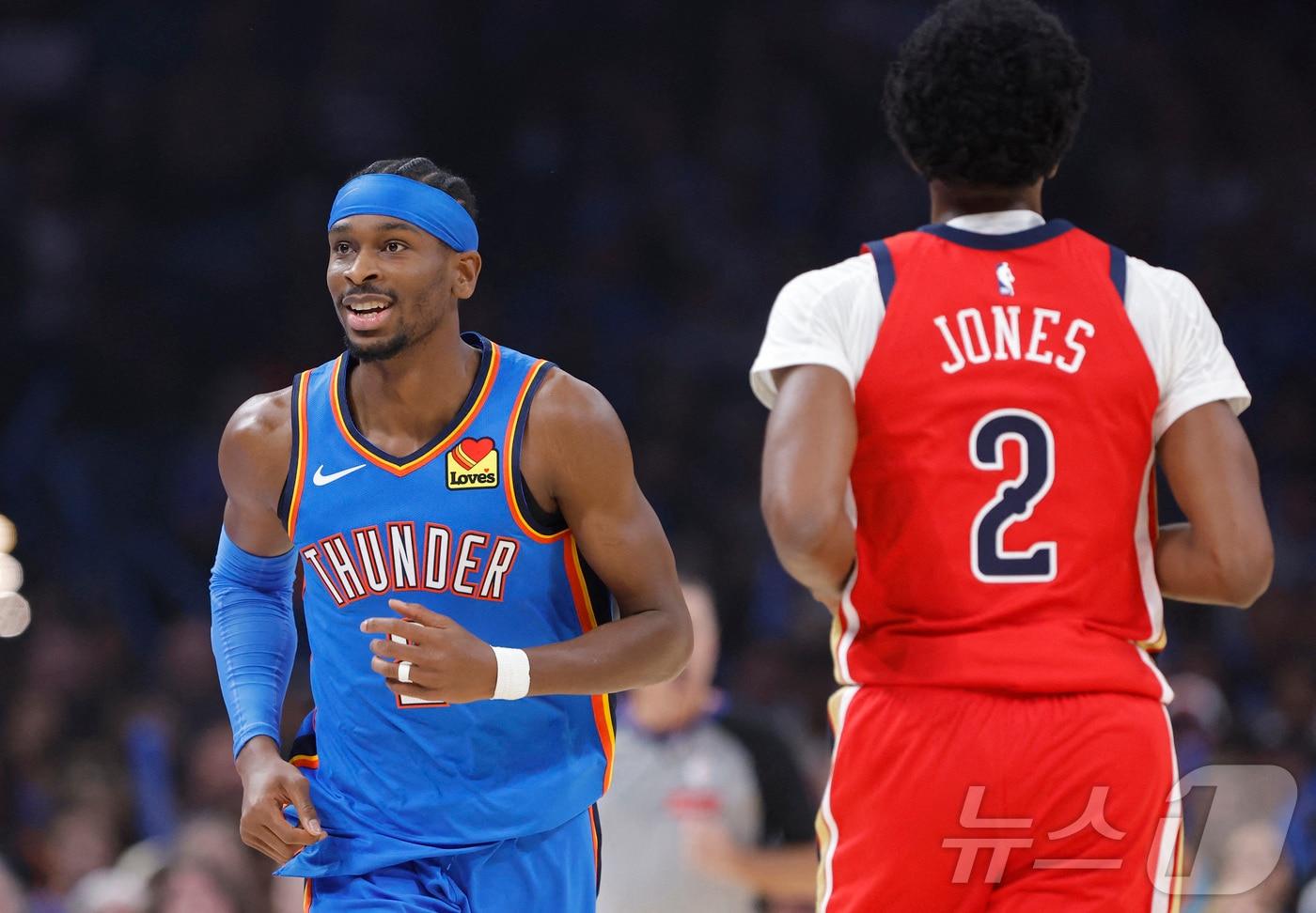 NBA 오클라호마시티가 개막 7연승을 질주했다. ⓒ 로이터=뉴스1