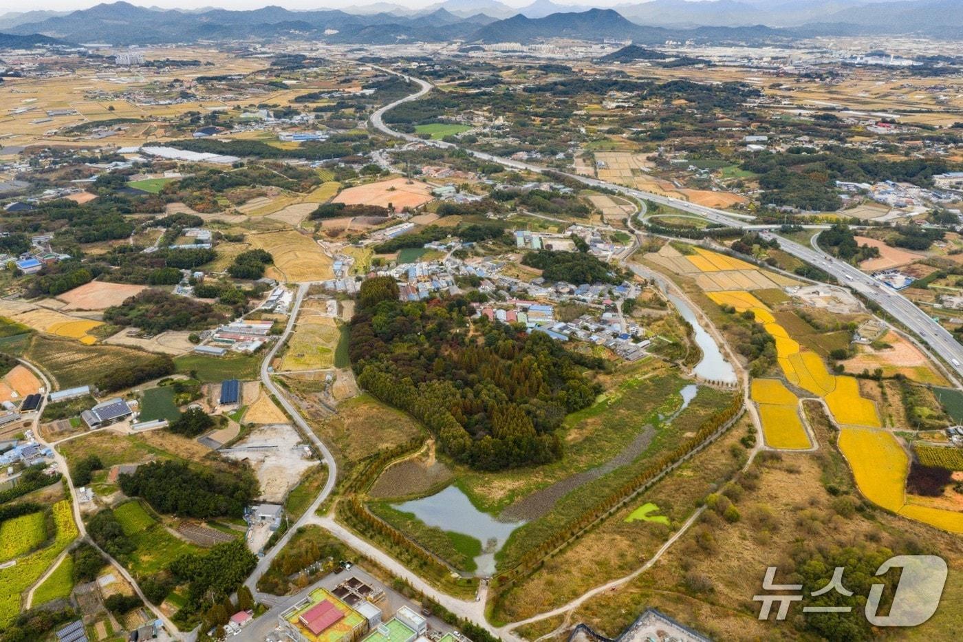 &#39;왕궁 자연환경복원사업&#39;이 추진되는 전북 익산시 왕궁면 일대.&#40;익산시 제공. 재판매 및 DB 금지&#41;
