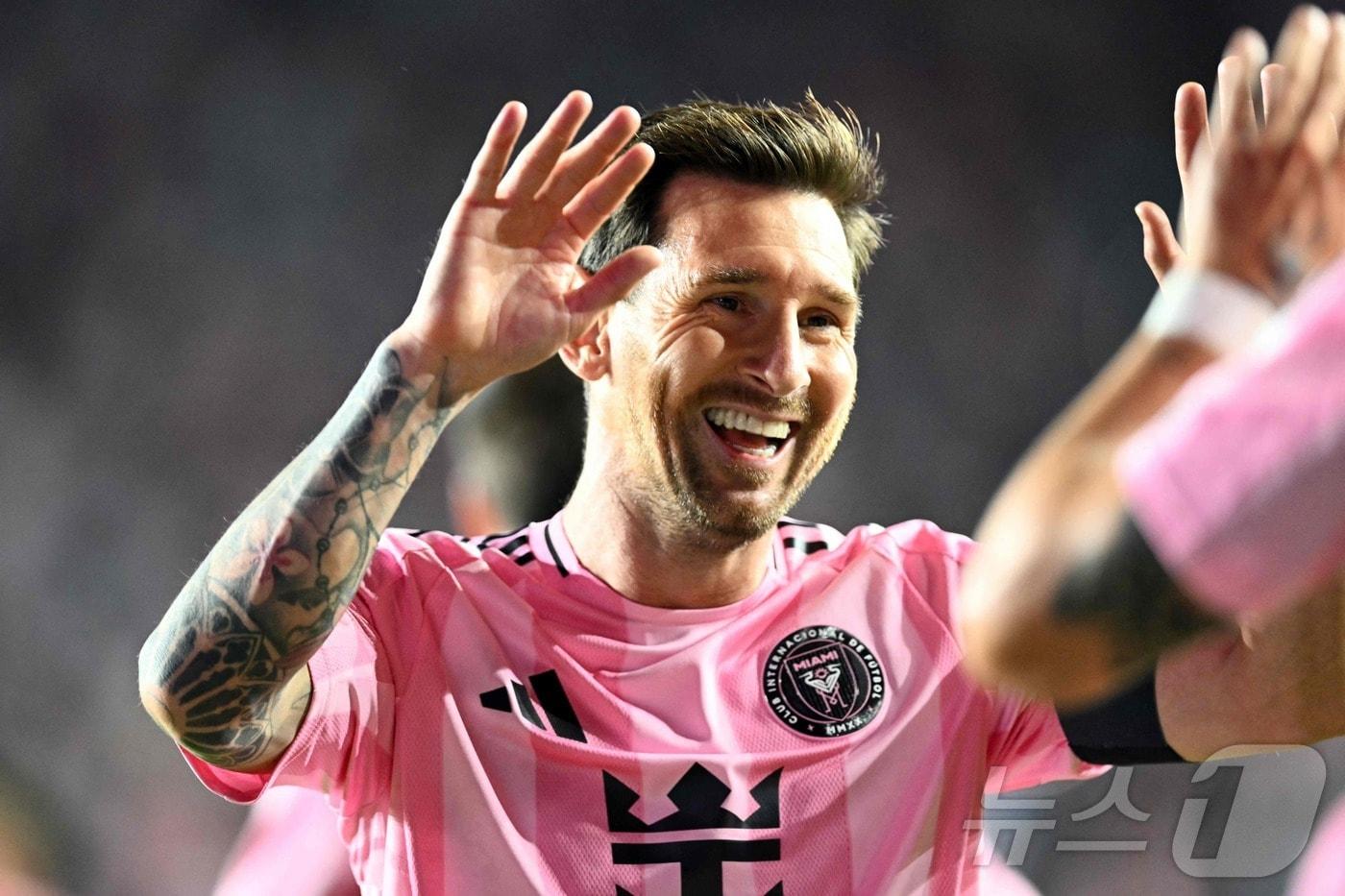 인터 마이애미의 리오넬 메시. ⓒ AFP=뉴스1