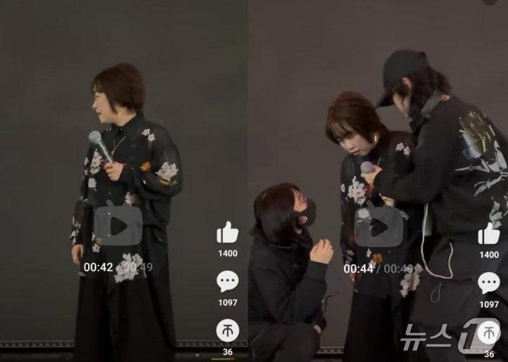 오쓰키 마키의 28일 상하이 공연이 중단됐다. (출처 엑스)