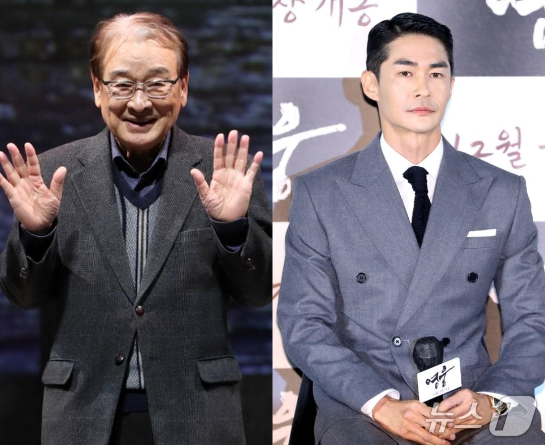 본문 이미지 - 고&#40;故&#41; 이순재&#40;왼쪽&#41; 배정남 / 뉴스1 DB