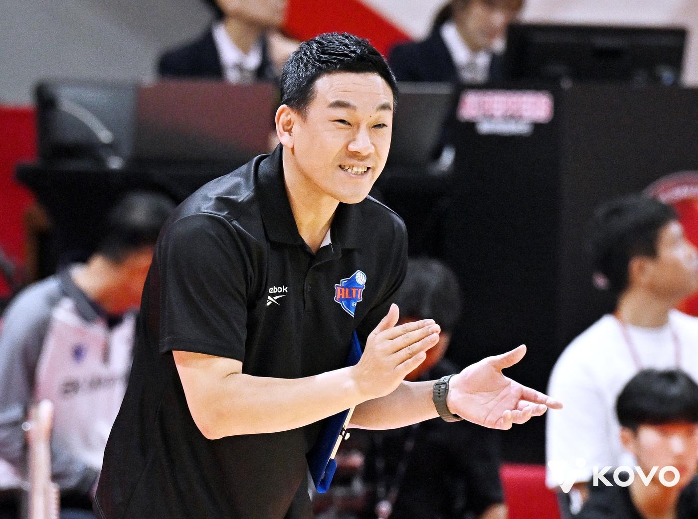 본문 이미지 - 여오현 기업은행 감독대행. &#40;KOVO 제공&#41;