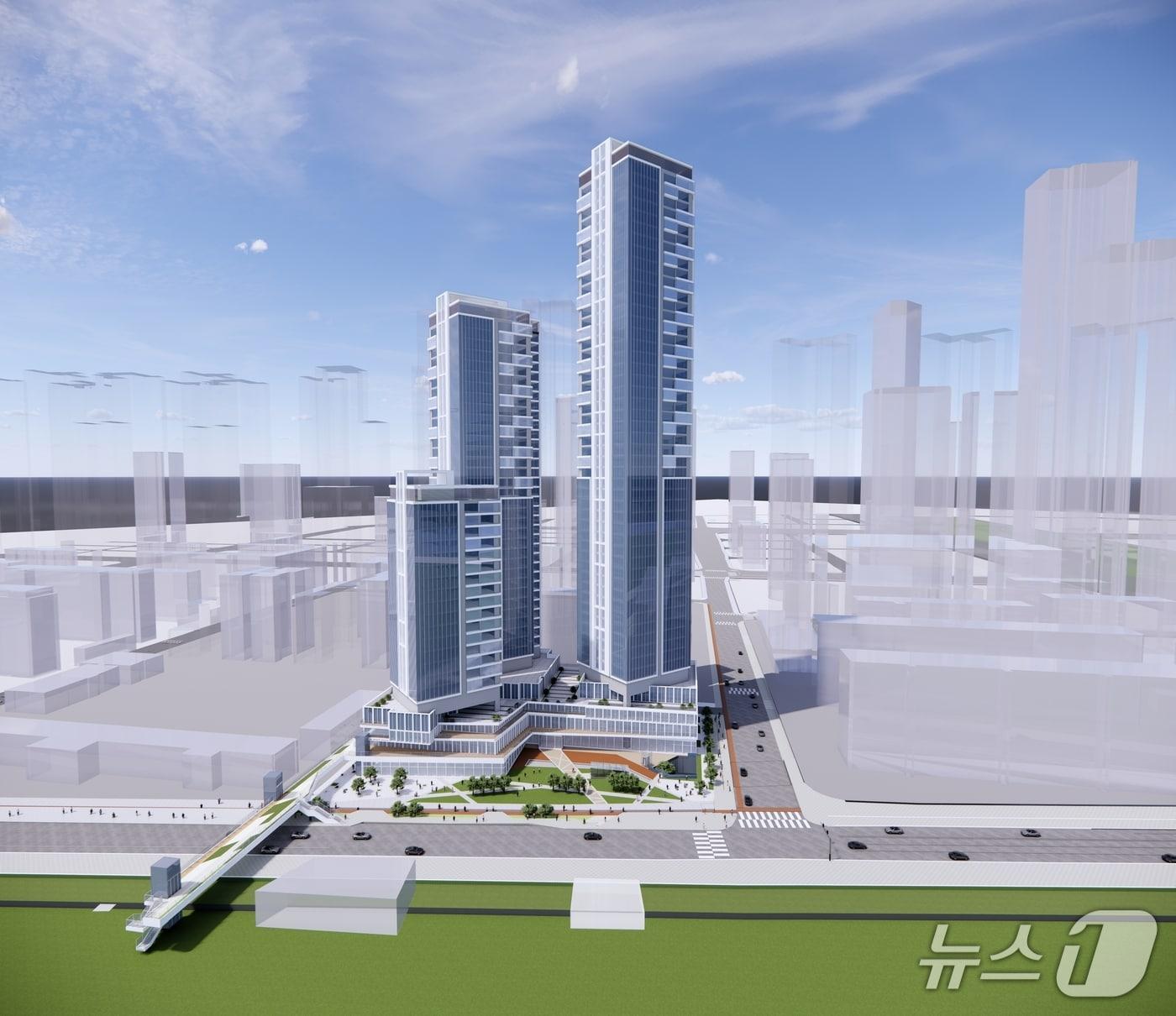 본문 이미지 - 여의도 목화아파트 투시도 &#40;서울시 제공&#41; 뉴스1 ⓒ News1