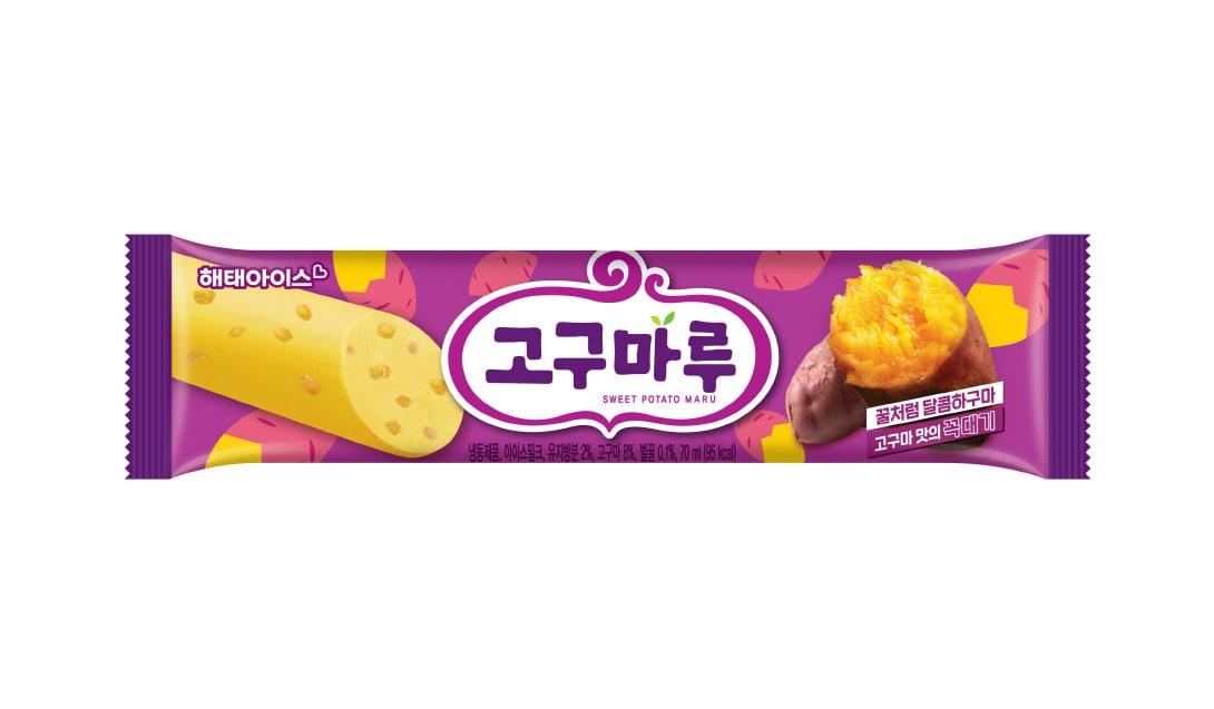 본문 이미지 - 해태아이스 가을 시즌 한정판 신제품 &#39;고구마루바&#39;.&#40;해태아이스 제공&#41;
