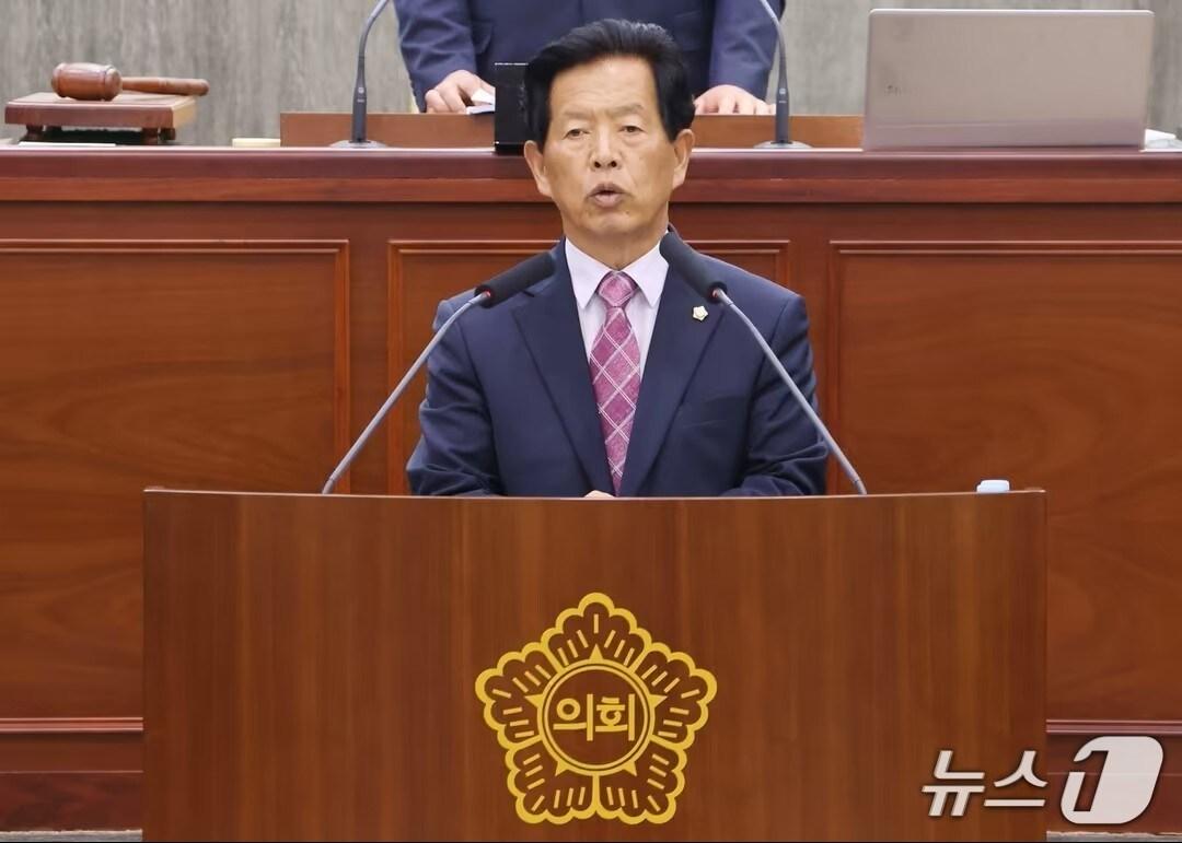 본문 이미지 -  조성룡 단양군의회 의원.(단양군의회 제공. 재판매 및 DB금지) /뉴스1 