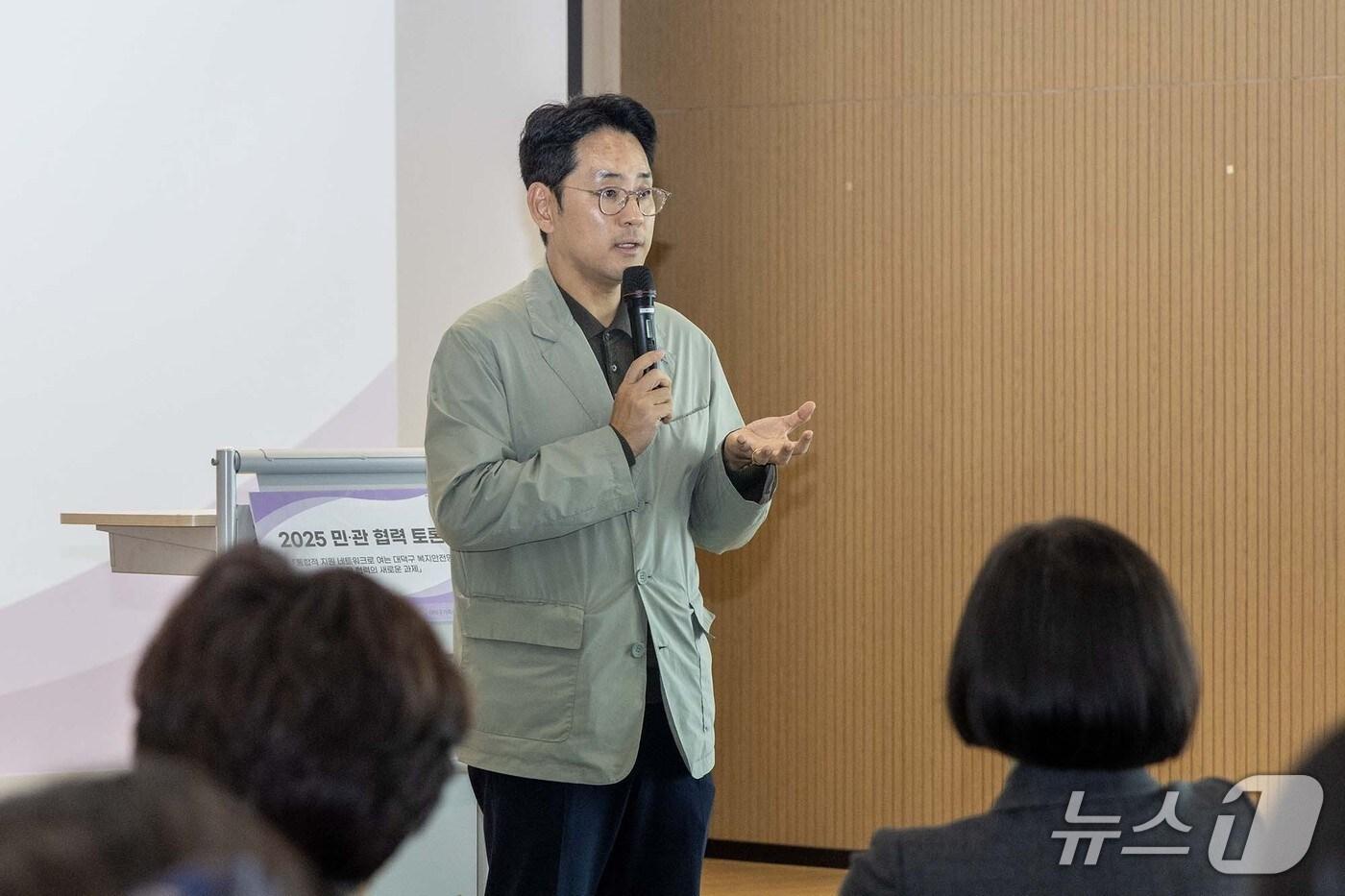 본문 이미지 - 노기수 부구청장이 인사말을 하고 있다.(대덕구 제공. 재판매 및 DB금지)/뉴스1