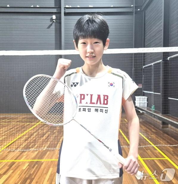본문 이미지 - 최근 대한민국 배드민턴 꿈나무에 선발된 김서윤 전주인후초등학교 학생&#40;6학년&#41;./뉴스1
