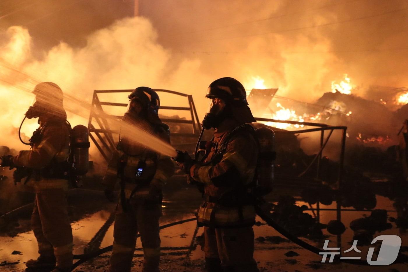 포천 진목리 화재 현장. &#40;경기북부소방본부제공. 재판매 및 DB금지&#41;