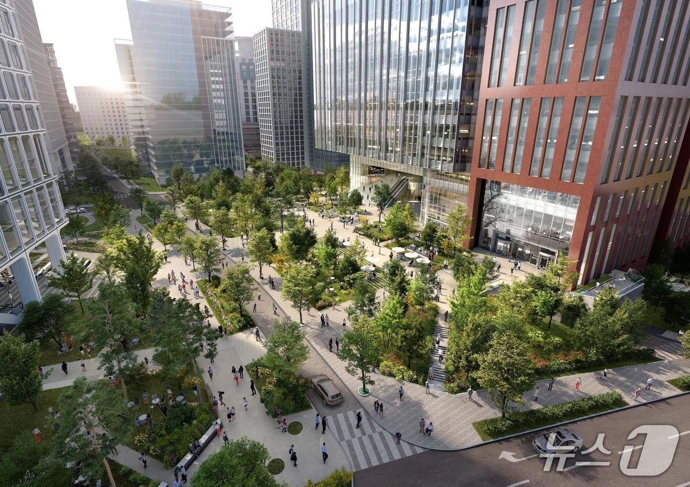 서소문빌딩 재개발사업 통합 조경안 &#40;서울시 제공&#41; 뉴스1 ⓒ News1