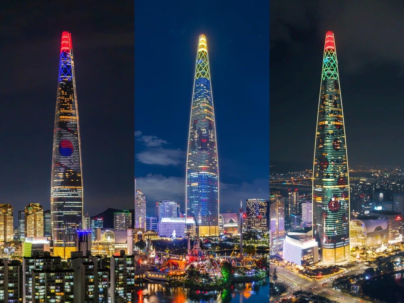 본문 이미지 - 롯데월드타워 미디어파사드 시그니처 콘텐츠&#40;롯데물산 제공&#41;