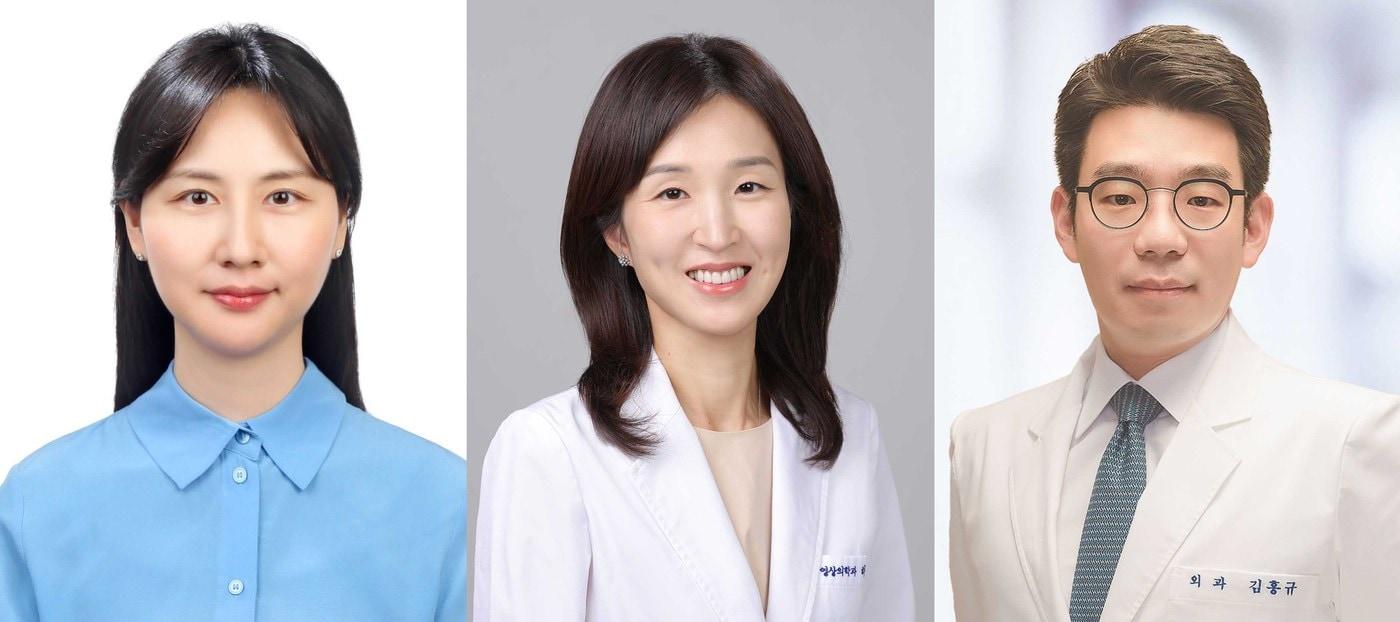 왼쪽부터 서울대병원 연희라, 하수민 영상의학과 교수, 김홍규 유방내분비외과 교수.(서울대병원 제공)