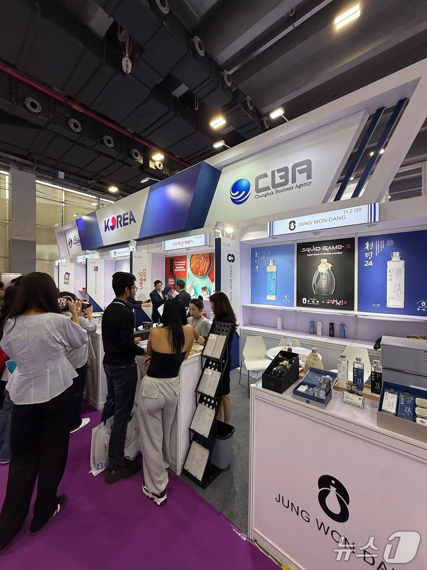 본문 이미지 -  2025 광저우 수출입상품 교역회 청명주 부스.&#40;중원당 제공. 재판매 및 DB금지&#41;/뉴스1