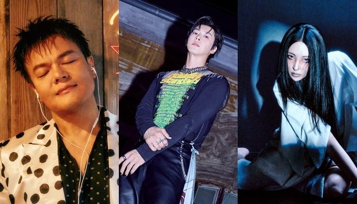 본문 이미지 - 박진영, 유노윤호, 선미(왼쪽부터, JYP엔터테인먼트, SM엔터테인먼트, 어비스컴퍼니 제공)