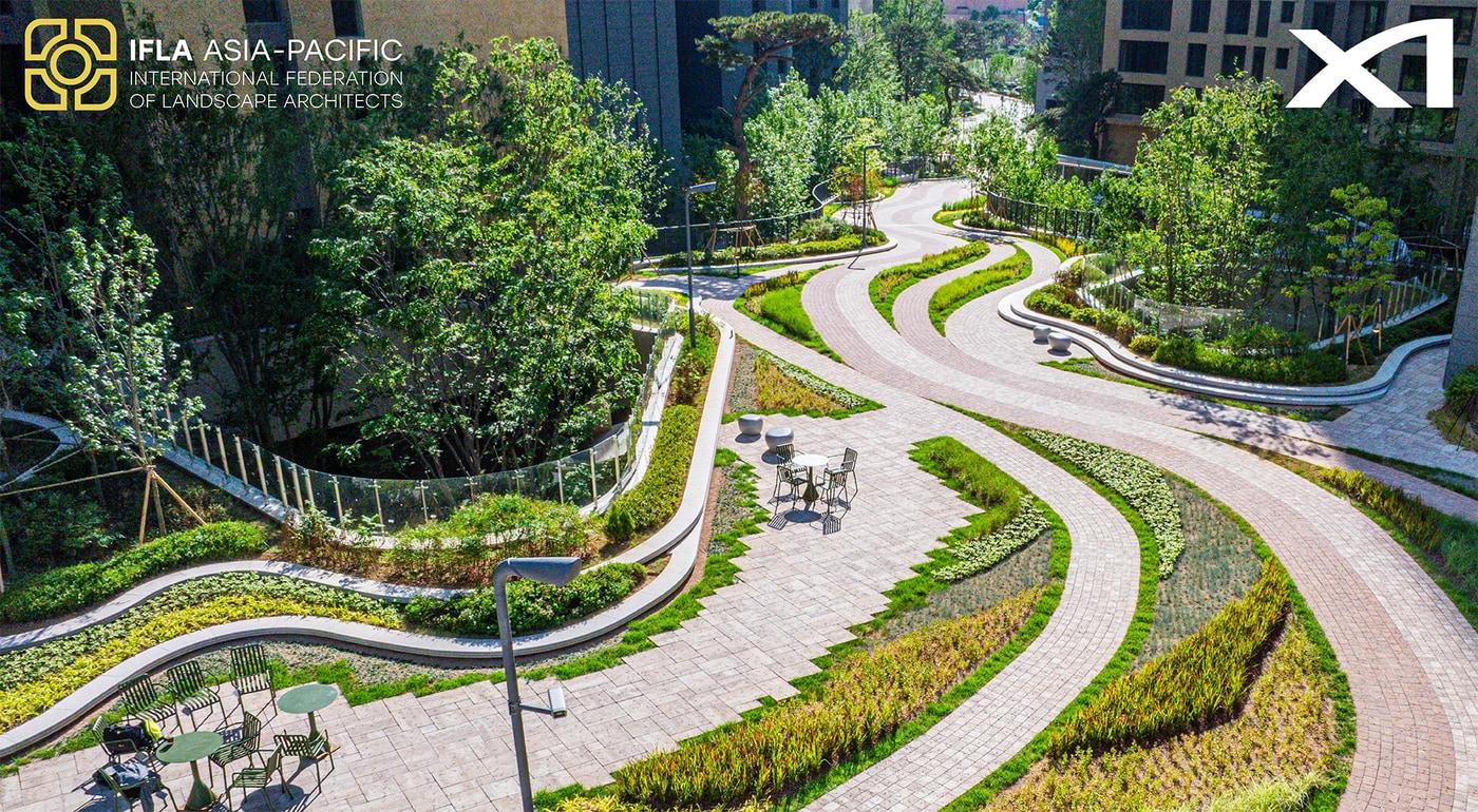 본문 이미지 - IFLA Award에서 수상한 '메이플자이' 조경 이미지 (GS건설 제공) 뉴스1 ⓒ News1 