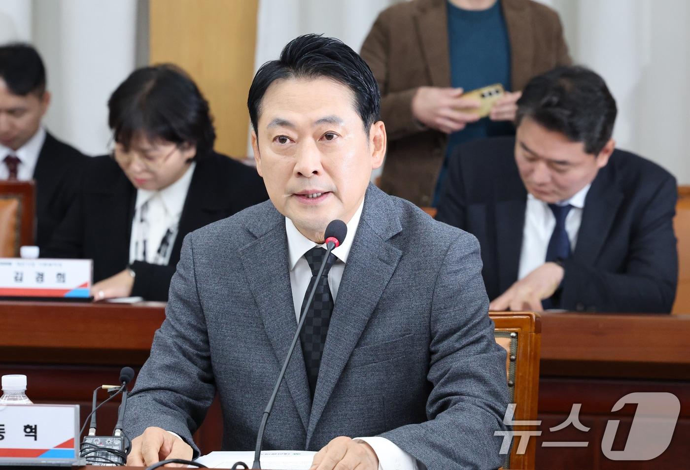 장동혁 국민의힘 대표가 5일 대전시청에서 열린 국민의힘 충청권 지역민생 예산정책협의회에 참석해 발언하고 있다. 2025.11.5/뉴스1 ⓒ News1 김기태 기자